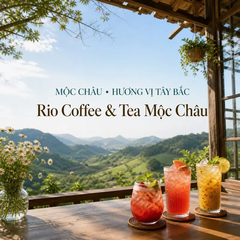 Ngắm trời cao và thư giãn tại Rio Coffee & Tea