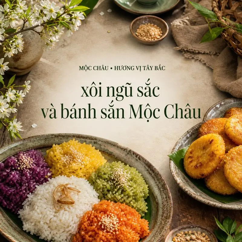 Hai món dân dã gói trọn hương vị Mộc Châu