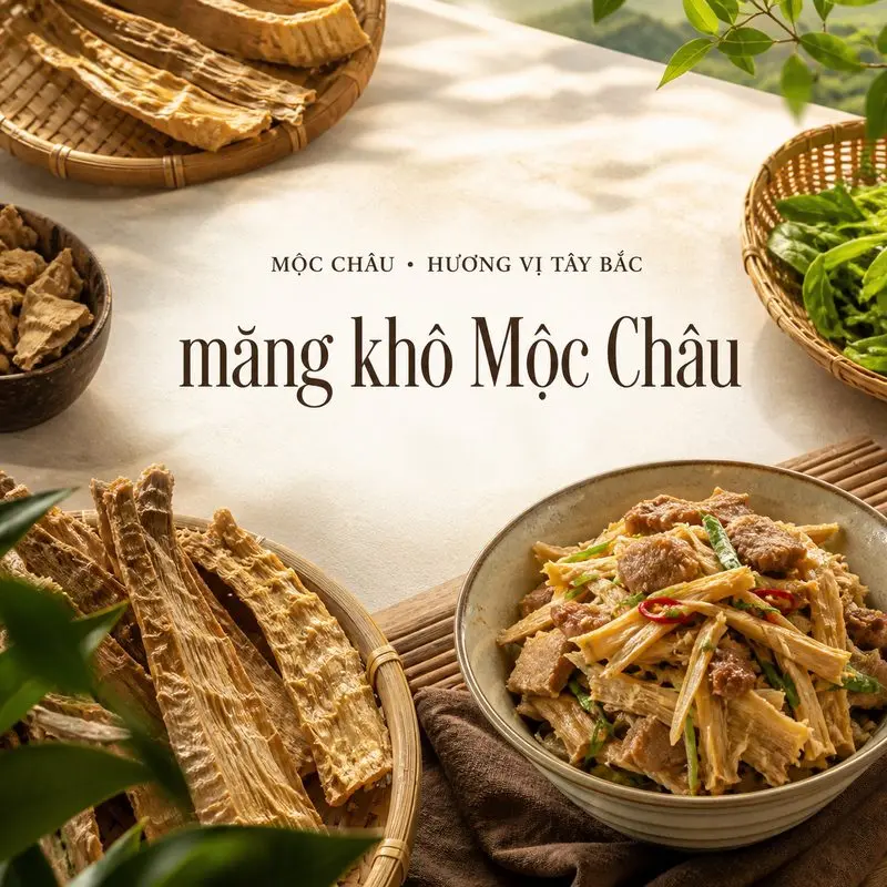 Măng khô Mộc Châu: Từ mùa thu hoạch đến cách chế biến