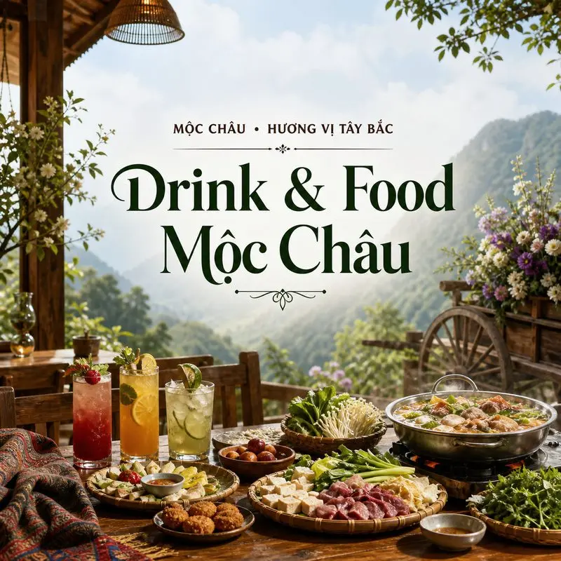 1991 Drink & Food: Điểm ăn vặt và thư giãn ở Mộc Châu