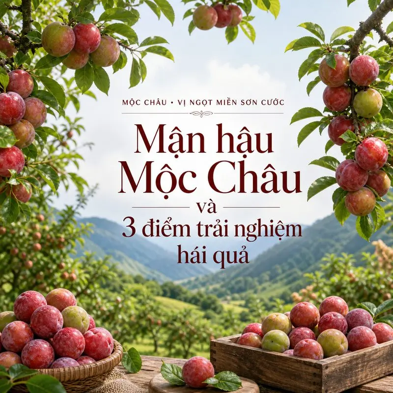 Mận hậu Mộc Châu và 3 điểm trải nghiệm hái quả