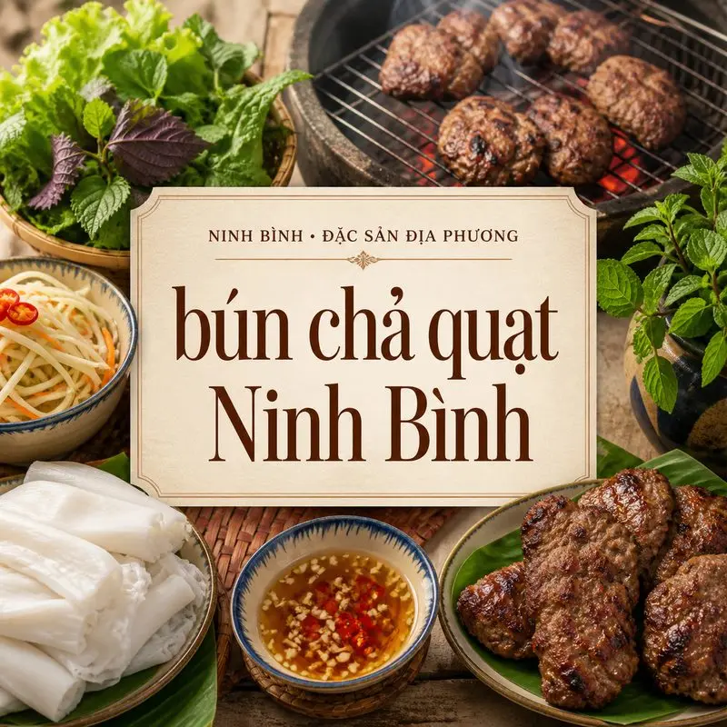 7 quán bún chả quạt Ninh Bình mang hương vị địa phương