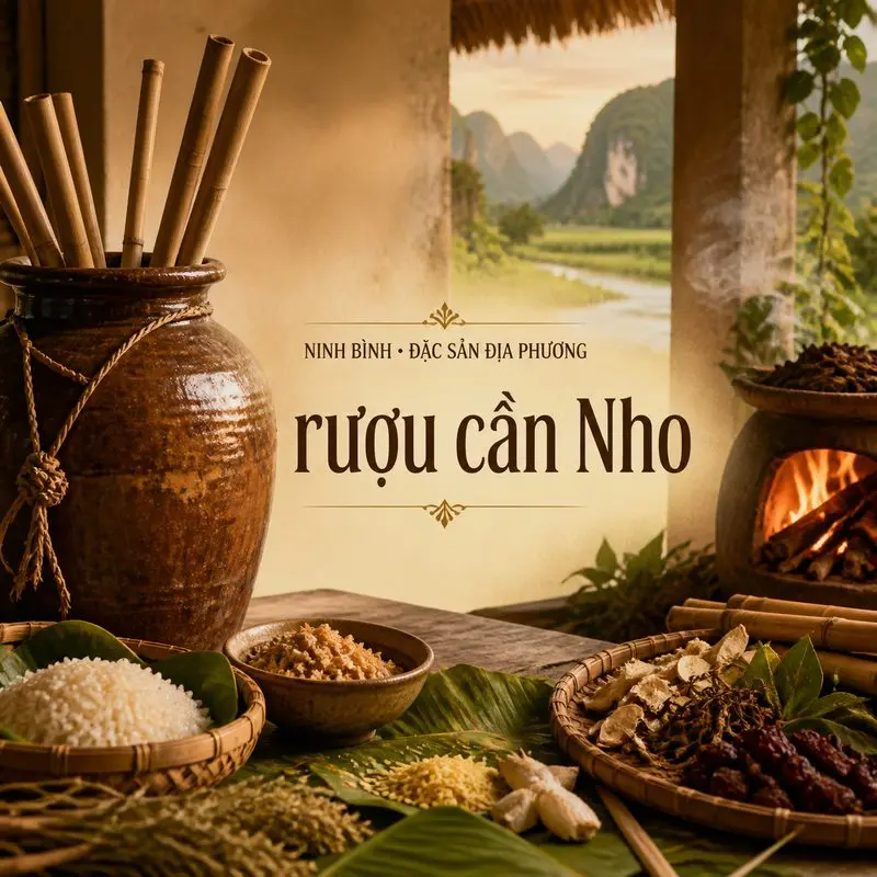 Khám phá rượu cần Nho Quan và nét ẩm thực của người Mường
