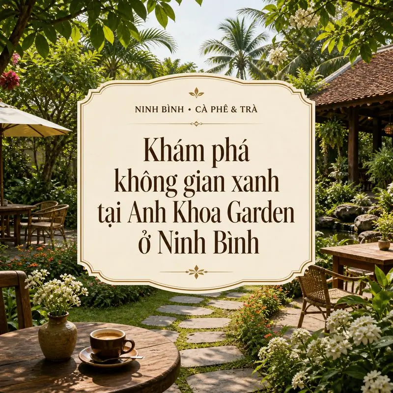 Khám phá không gian xanh tại Anh Khoa Garden ở Ninh Bình