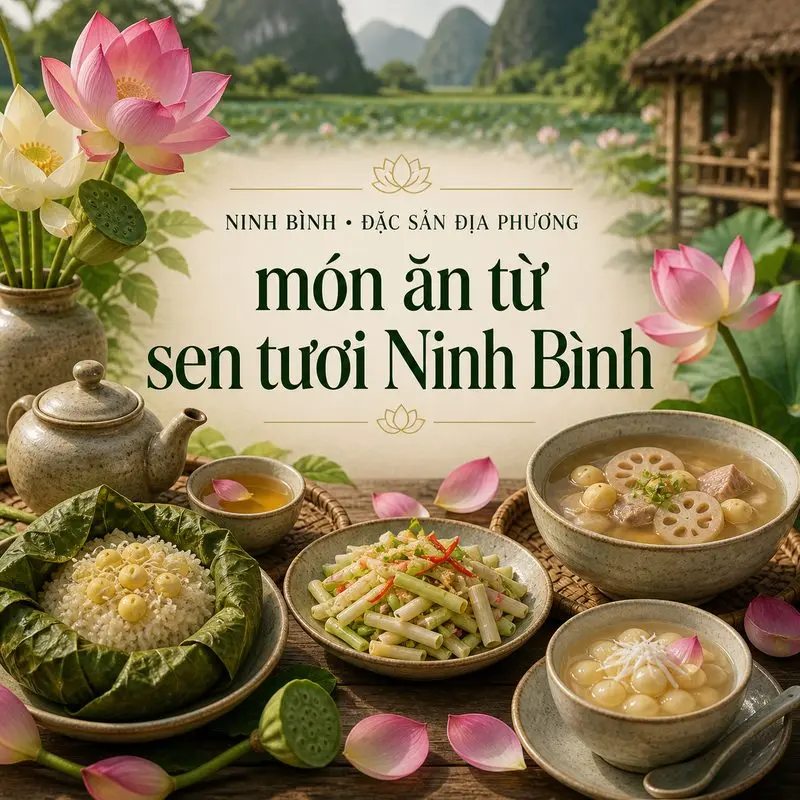 Hương sen Cố đô qua những món ngon dân dã