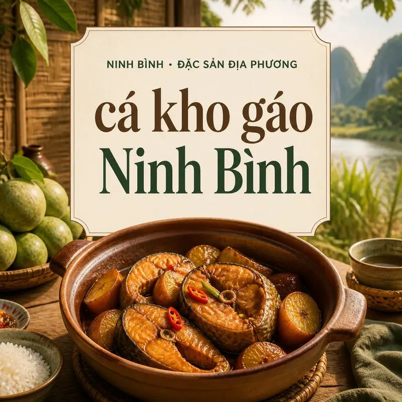 Cá kho gáo Ninh Bình và vị chua thanh từ quả gáo