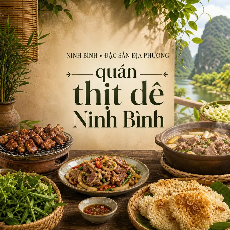 7 quán thịt dê Ninh Bình đáng cân nhắc trong chuyến đi