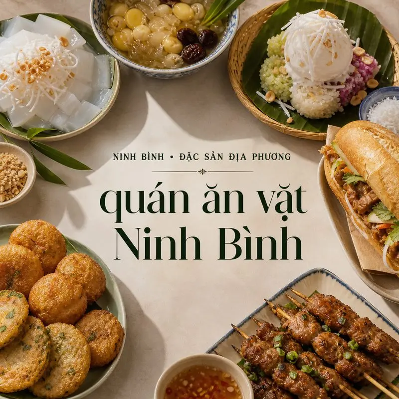 Gợi ý 10 quán ăn vặt Ninh Bình với nhiều món dễ chọn