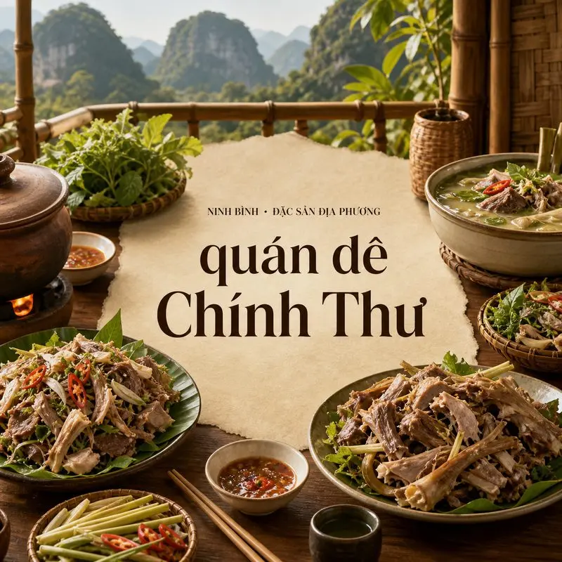 Khám phá quán dê Chính Thư và ẩm thực dê núi Ninh Bình