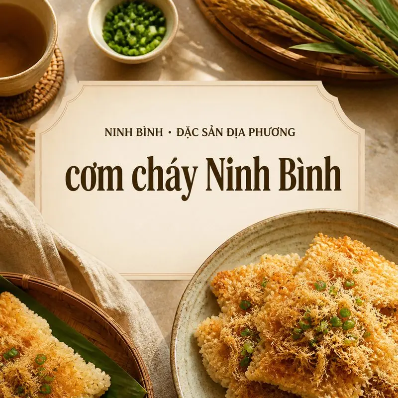 Khám phá cơm cháy Ninh Bình và 8 thương hiệu được nhắc đến