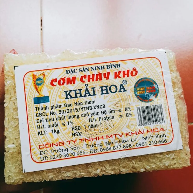 Cơm cháy Khải Hoa Ninh Bình