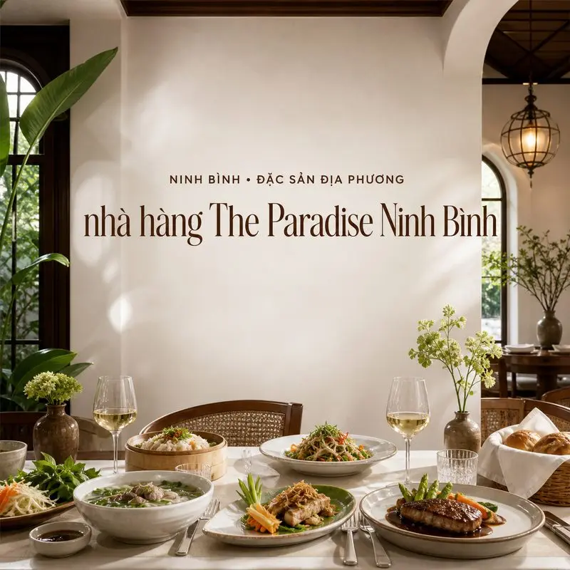 Khám phá không gian và ẩm thực tại The Paradise Ninh Bình