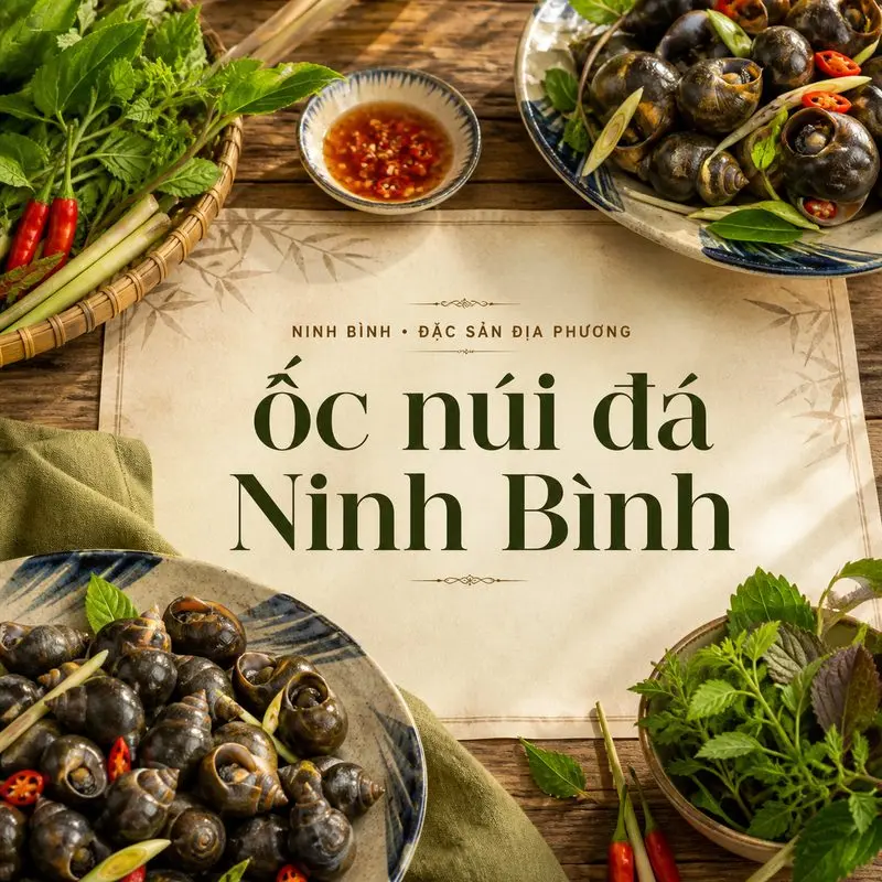 5 địa chỉ thưởng thức ốc núi đá khi đến Ninh Bình
