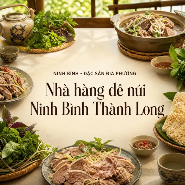 Thưởng thức đặc sản dê núi tại Nhà hàng Thành Long Ninh Bình