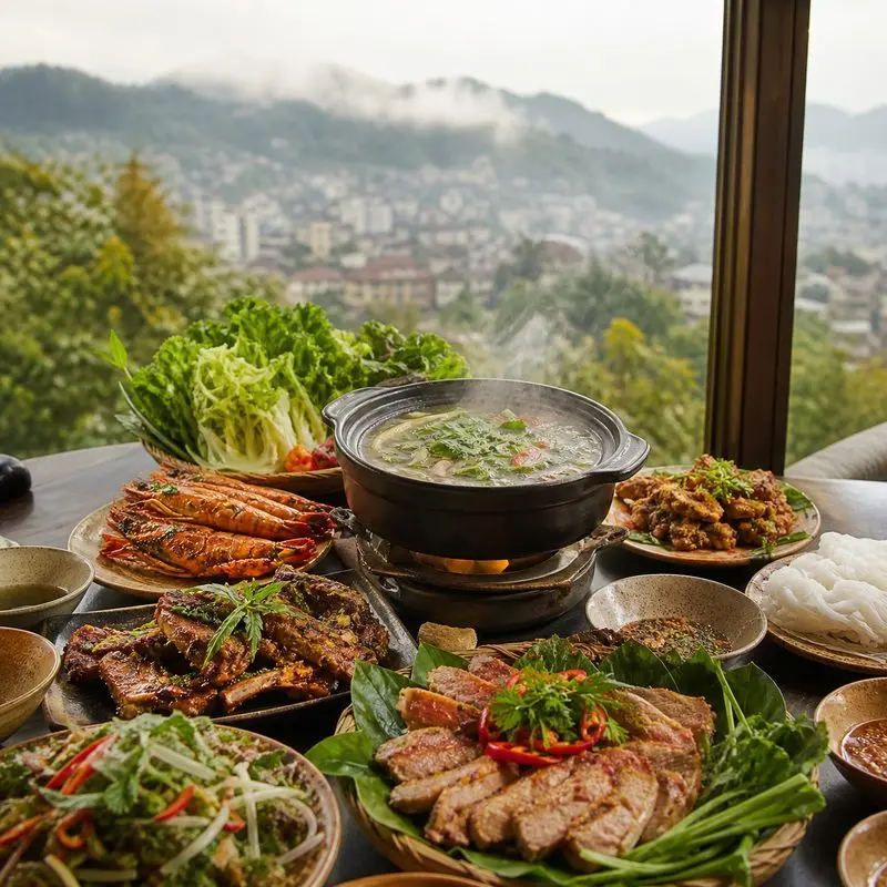 Nhà hàng Phố Núi Đà Lạt: buffet sáng và view phố sương