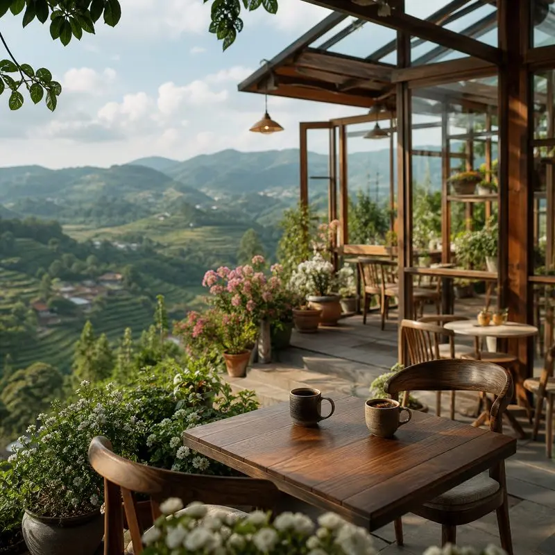Nhà Lồng Coffee Đà Lạt: quán kính ngắm thung lũng xanh