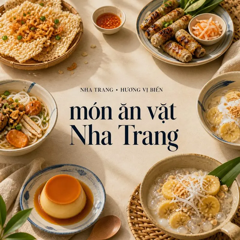 Khám phá 10 món ăn vặt Nha Trang nhiều hương vị