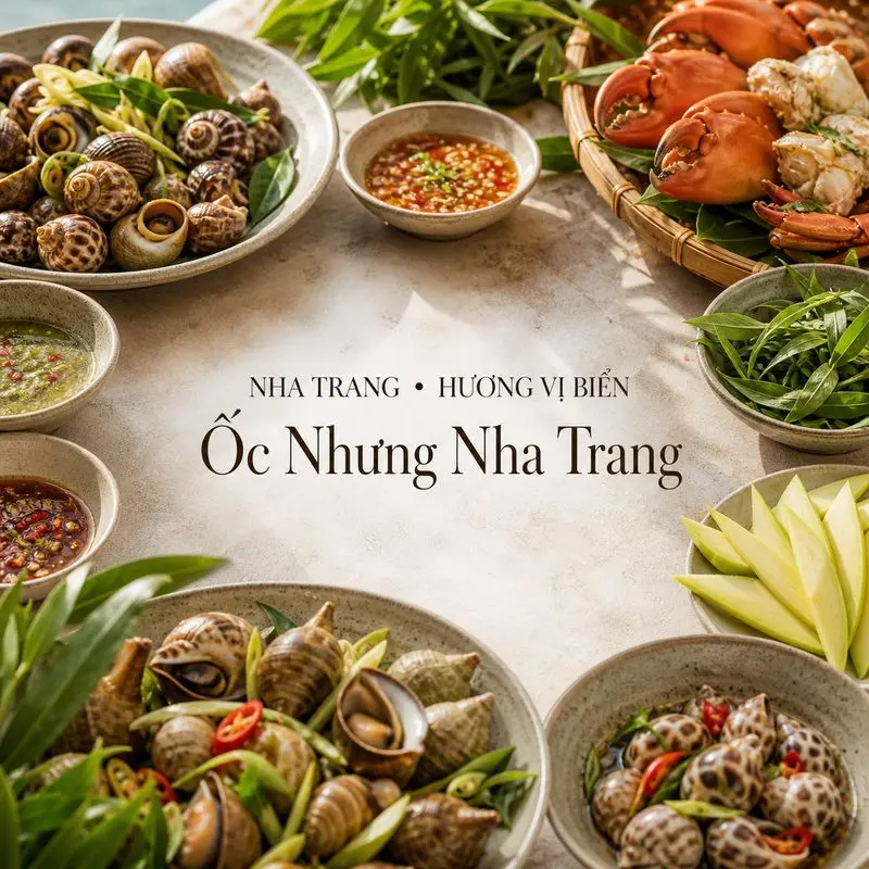 Ốc Nhưng Nha Trang: Quán ốc trăm món giữa chợ Lương Sơn