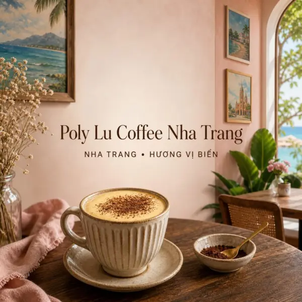 Ghé Poly Lu Coffee Nha Trang thưởng thức đồ uống kem trứng