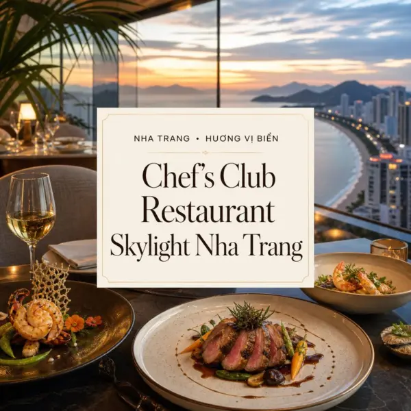 Trải nghiệm bữa tối tầng cao tại Chef’s Club Nha Trang