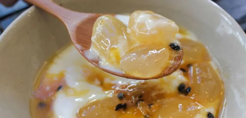 Hạt đác ngâm siro