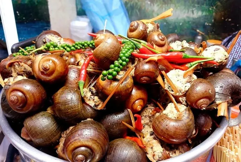 Ốc bươu nhồi thịt