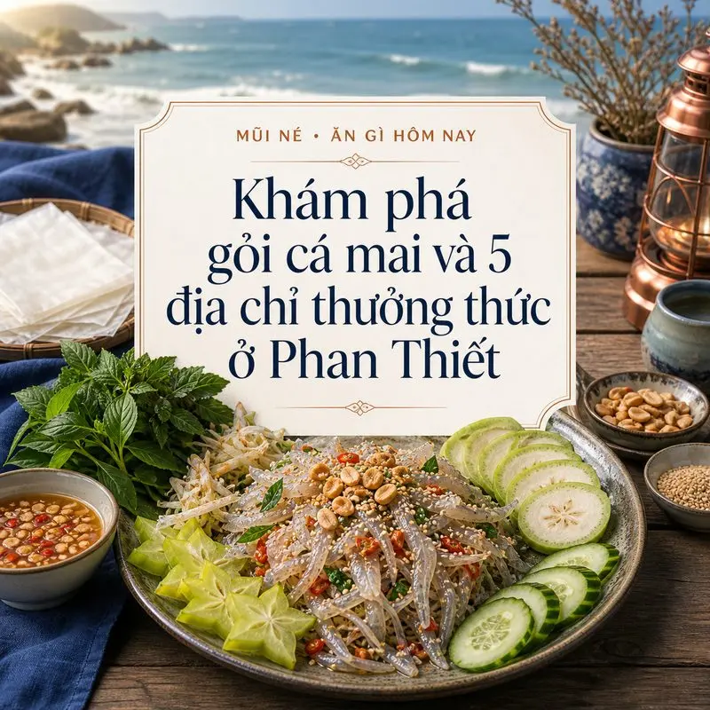 Khám phá gỏi cá mai và 5 địa chỉ thưởng thức ở Phan Thiết