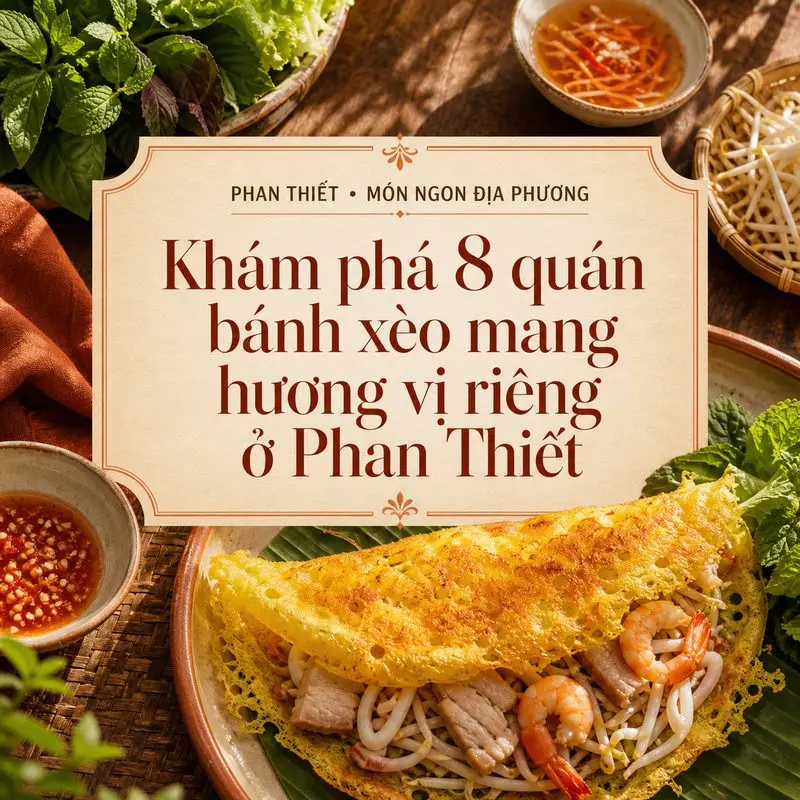 Khám phá 8 quán bánh xèo mang hương vị riêng ở Phan Thiết
