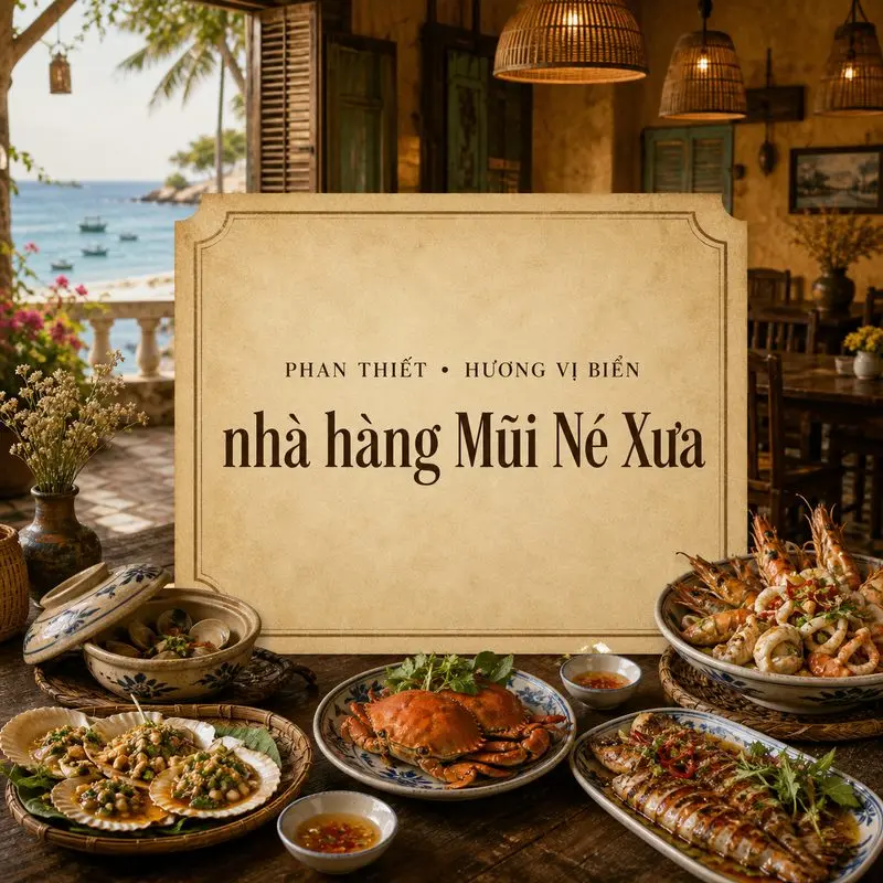 Mũi Né Xưa và trải nghiệm ẩm thực miền biển hoài niệm