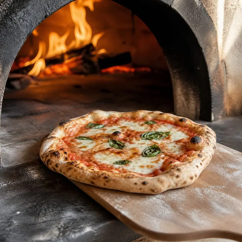 Pizza nướng lò củi