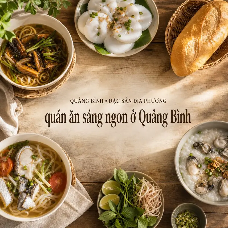 7 địa chỉ và món ăn sáng đáng thử tại Quảng Bình