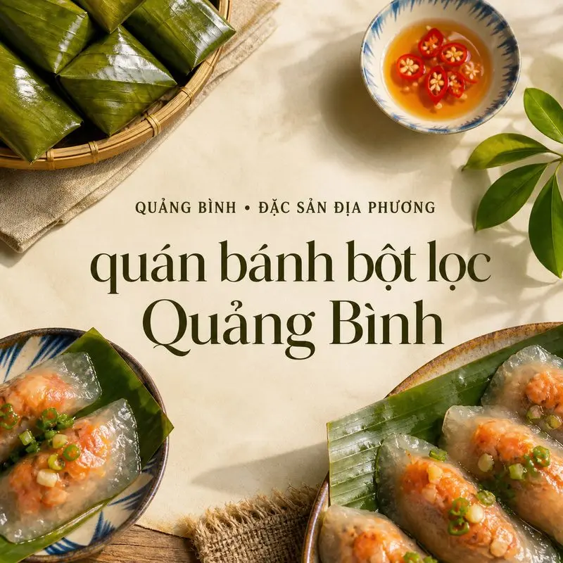 6 quán bánh bột lọc ở Quảng Bình cho hành trình khám phá ẩm thực