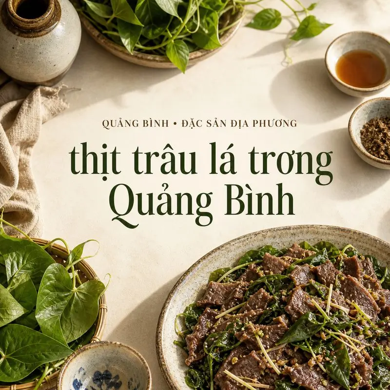 Khám phá thịt trâu lá trơng, món ngon miền núi Quảng Bình