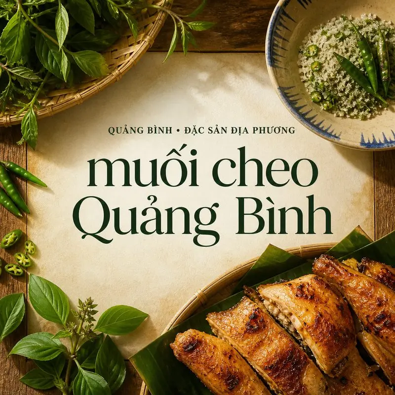 Muối cheo Quảng Bình, món chấm dân dã của vùng Phong Nha