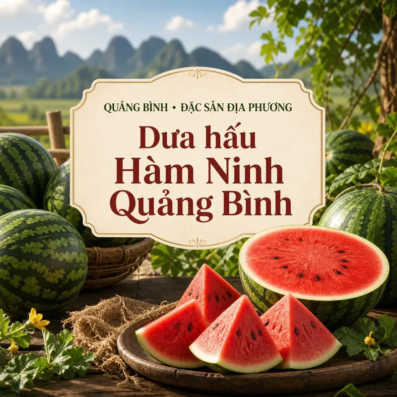 Khám phá dưa hấu Hàm Ninh, vị ngọt đặc trưng Quảng Bình