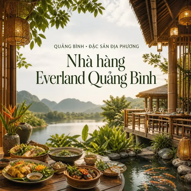 Trải nghiệm ẩm thực bên sông tại Everland Quảng Bình
