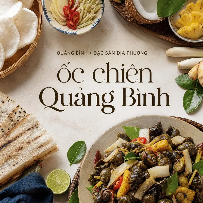 Ốc chiên Quảng Bình và hương vị dân dã khó quên
