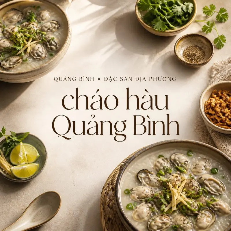 Cháo hàu Quảng Bình và hương vị ngọt béo từ sông Nhật Lệ