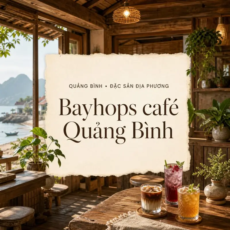 Bayhops Café và khoảng lặng trong ngôi nhà gỗ ở Quảng Bình