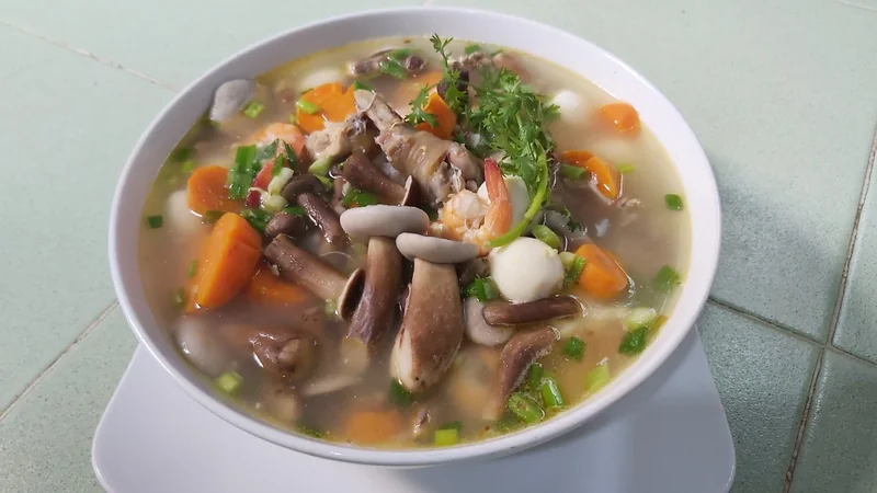 Canh nấm tràm Quảng Bình