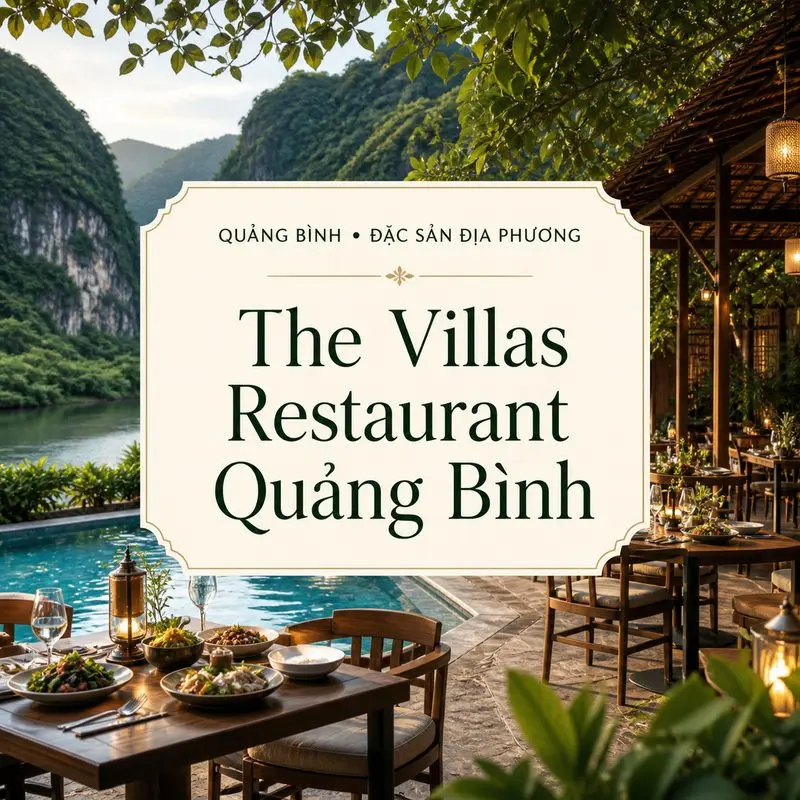 Khám phá không gian và ẩm thực tại The Villas Restaurant Quảng Bình