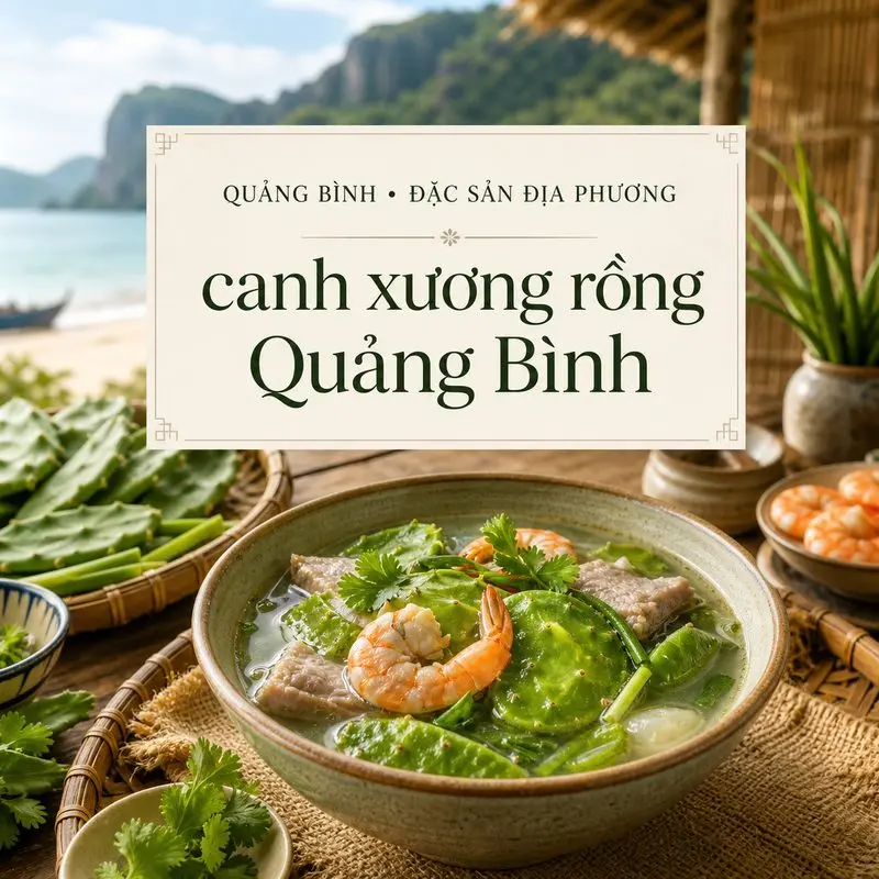 Khám phá canh xương rồng Quảng Bình và 3 nơi thưởng thức