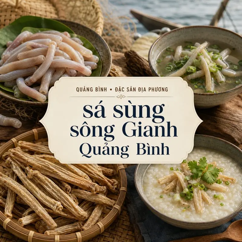 Sá sùng sông Gianh Quảng Bình và câu chuyện đặc sản quý