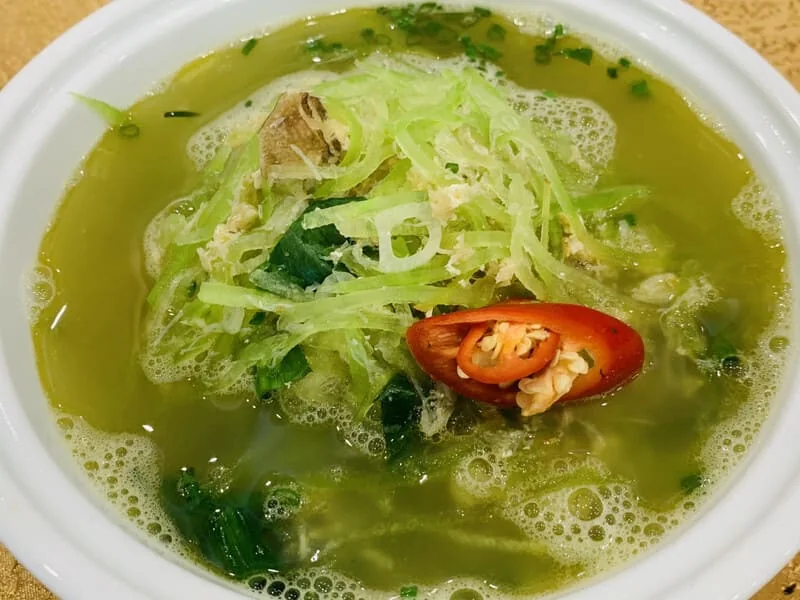 Cù kỳ nấu canh bí xanh