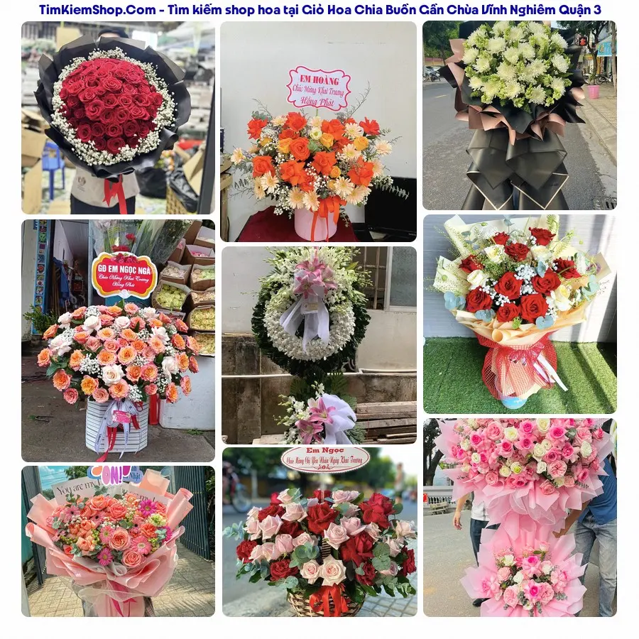 Shop Hoa Thương Flower - Đặt Hoa Đám Tang Gần Chùa Vĩnh Nghiêm Quận 3