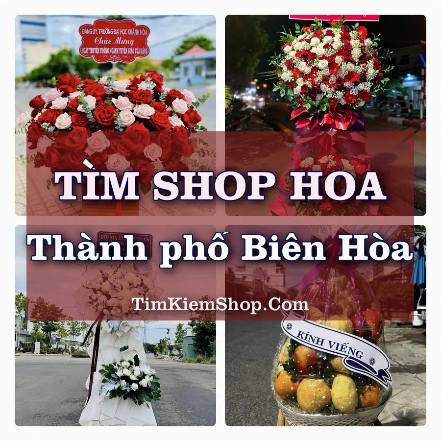 Tìm Shop Hoa Tươi tại Thành phố Biên Hòa (Cũ)