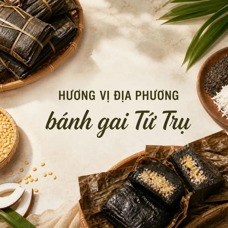 Bánh gai Tứ Trụ và câu chuyện thức quà xứ Thanh