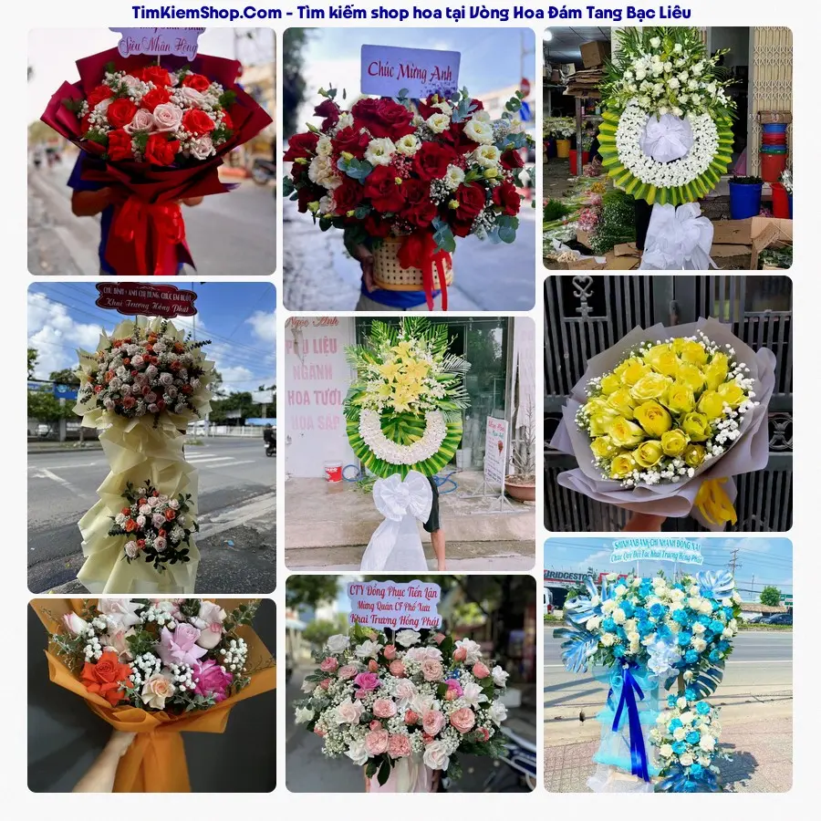 Tiệm Hoa Nhà Gạo - Đặt Hoa Đám Tang Bạc Liêu
