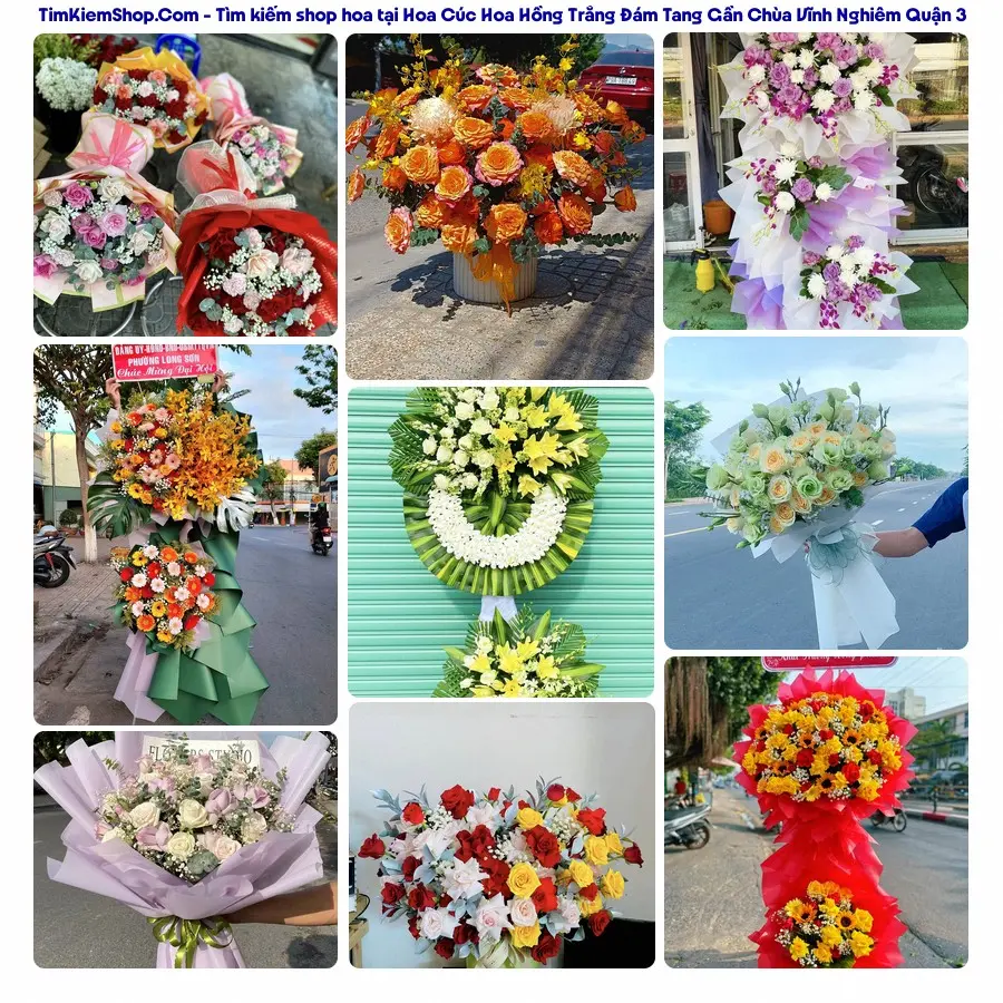 Tiệm Hoa Nhà Gạo - Đặt Hoa Đám Tang Gần Chùa Vĩnh Nghiêm Quận 3
