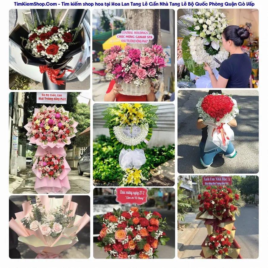 Tiệm Hoa Nhà Gạo - Đặt Hoa Đám Tang Gần Nhà Tang Lễ Bộ Quốc Phòng Quận Gò Vấp